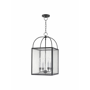 Milford - 4 Light Chain Lantern in Farmhouse Style - 12.75 Inches wide by 25 Inches high - 415127