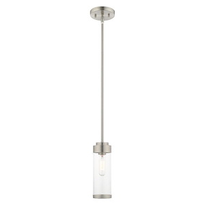 Hillcrest - 1 Light Mini Pendant in Coastal Style - 5.13 Inches wide by 19 Inches high