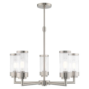 Hillcrest - 5 Light Chandelier in Coastal Style - 26 Inches wide by 22.5 Inches high