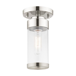 Hillcrest - 1 Light Flush Mount in Coastal Style - 5.13 Inches wide by 9.5 Inches high - 831785