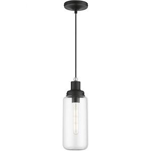 Oakhurst - 1 Light Mini Pendant In Industrial Style-19.5 Inches Tall and 5 Inches Wide