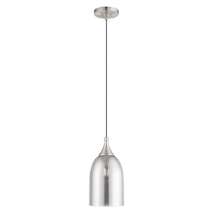 Art Glass - 1 Light Mini Pendant in Coastal Style - 6.25 Inches wide by 13.5 Inches high - 831702