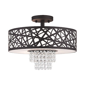 Allendale - 3 Light Semi-Flush Mount in Contemporary Style - 14.88 Inches wide by 11 Inches high - 614582