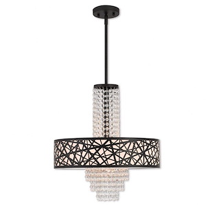 Art Glass - 1 Light Mini Pendant in Coastal Style - 8.25 Inches wide by 10 Inches high