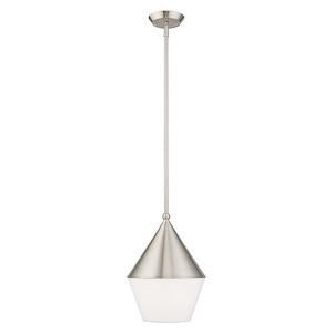 Stockholm - 1 Light Mini Pendant in Mid Century Modern Style - 10 Inches wide by 20 Inches high