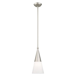 Stockholm - 1 Light Mini Pendant in Mid Century Modern Style - 6.75 Inches wide by 23.75 Inches high - 831869