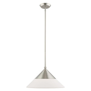 Stockholm - 1 Light Mini Pendant in Mid Century Modern Style - 15 Inches wide by 16.75 Inches high