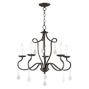 Callisto - 5 Light Chandelier in Traditional Style - 24 Inches wide by 24.75 Inches high - 522780