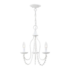 Alessia - 3 Light Mini Chandelier in Farmhouse Style - 13 Inches wide by 17 Inches high - 1018081