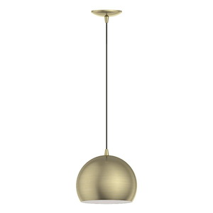 Piedmont - 1 Light Pendant In Transitional Style-15 Inches Tall and 10 Inches Wide - 1094683