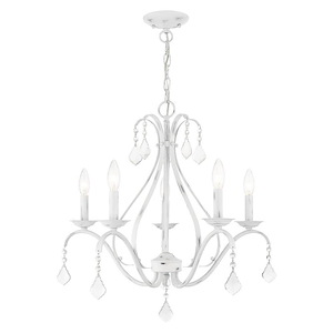 Caterina - 5 Light Chandelier in French Country Style - 24 Inches wide by 23.25 Inches high - 522774