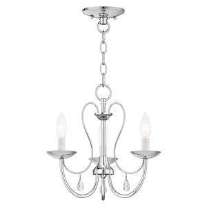 Mirabella - 3 Light Chandelier in Farmhouse Style - 14.5 Inches wide by 12.25 Inches high