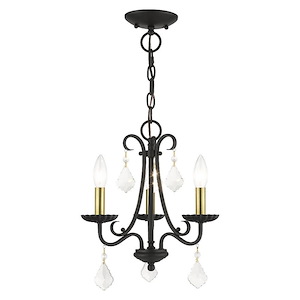 Daphne - 3 Light Mini Chandelier-14.88 Inches Tall and 13.88 Inches Wide