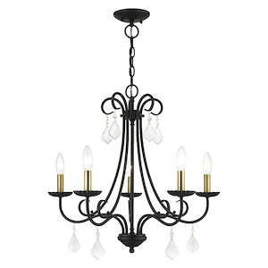Daphne - 5 Light Chandelier-22.25 Inches Tall and 24.75 Inches Wide
