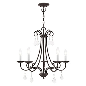 Daphne - 5 Light Chandelier in French Country Style - 24.75 Inches wide by 22.25 Inches high - 540011