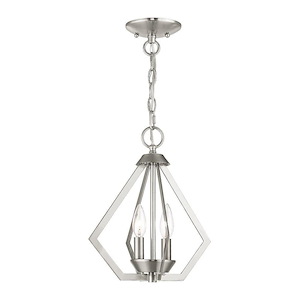 Prism - 2 Light Convertible Mini Chandelier in Contemporary Style - 11.25 Inches wide by 11.75 Inches high - 540004