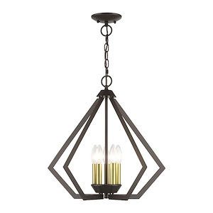 Prism - 5 Light Chandelier In Geometric Style-19.5 Inches Tall and 20 Inches Wide - 1292213