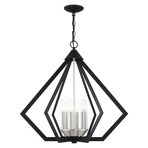 Prism - 6 Light Chandelier in Contemporary Style - 26 Inches wide by 25 Inches high