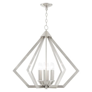 Prism - 6 Light Chandelier in Contemporary Style - 26 Inches wide by 25 Inches high