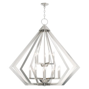Prism - 15 Light Foyer Chandelier in Contemporary Style - 42 Inches wide by 41 Inches high - 614572