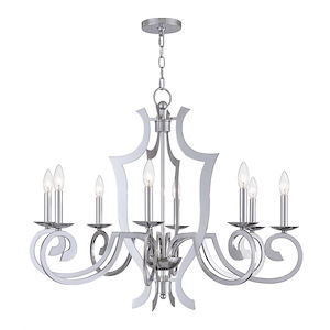 Aldrich - 8 Light Chandelier in Contemporary Style - 32.5 Inches wide by 27.5 Inches high - 614570