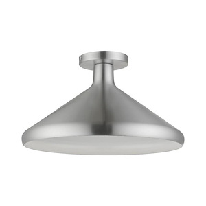 Geneva - 1 Light Semi-Flush Mount In Urban Style-8.75 Inches Tall and 15.25 Inches Wide