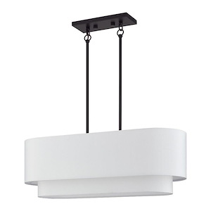 Manorwood - 3 Light Medium Linear Chandelier-19.5 Inches Tall and 10 Inches Wide - 1337528
