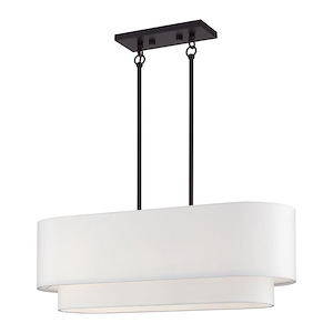 Manorwood - 3 Light Medium Linear Chandelier-19.5 Inches Tall and 10 Inches Wide