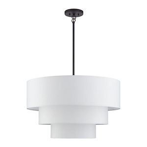 Manorwood - 5 Light Medium Pendant-27 Inches Tall and 28 Inches Wide - 1337529