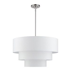 Manorwood - 5 Light Medium Pendant-27 Inches Tall and 28 Inches Wide