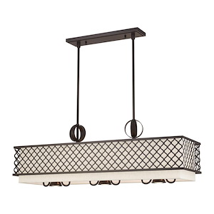 Arabesque - 9 Light Linear Chandelier in Glam Style - 12.5 Inches wide by 16.5 Inches high