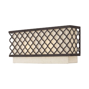 Arabesque - 2 Light ADA Wall Sconce in Glam Style - 16 Inches wide by 7 Inches high