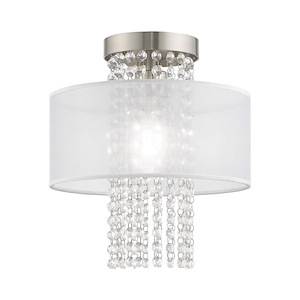 Bella Vista - 1 Light Flush Mount in Contemporary Style - 11 Inches wide by 12 Inches high - 1219869