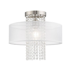 Bella Vista - 1 Light Flush Mount in Contemporary Style - 15 Inches wide by 13.5 Inches high - 1219858