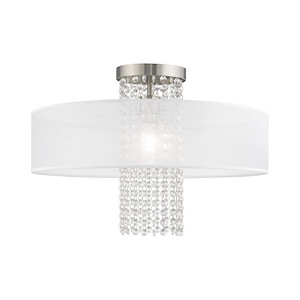Bella Vista - 1 Light Flush Mount in Contemporary Style - 20 Inches wide by 14.5 Inches high