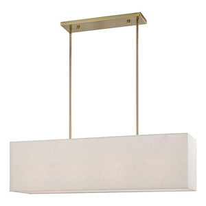 Summit - 4 Light Linear Chandelier In Transitional Style-17.5 Inches Tall and 8.5 Inches Wide - 1219870