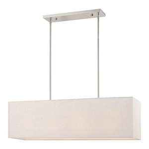 Summit - 4 Light Linear Chandelier In Transitional Style-17.5 Inches Tall and 8.5 Inches Wide