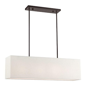 Summit - 4 Light Linear Chandelier In Transitional Style-17.5 Inches Tall and 8.5 Inches Wide - 614550