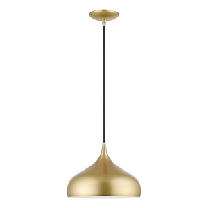 Amador - 1 Light Pendant In Transitional Style-15 Inches Tall and 11.75 Inches Wide