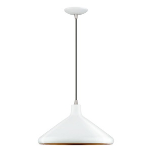Geneva - 1 Light Pendant-15 Inches Tall and 15.25 Inches Wide