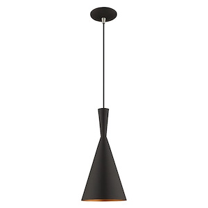 Waldorf - 1 Light Pendant In Industrial Style-21 Inches Tall and 7.25 Inches Wide
