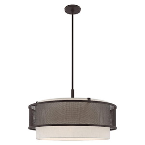 Braddock - 5 Light Pendant in Industrial Style - 24 Inches wide by 21.75 Inches high - 735788