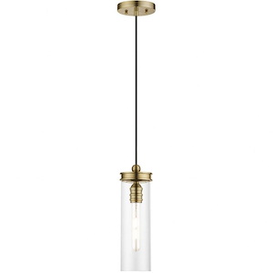 Devoe - 1 Light Mini Pendant In Industrial Style-19 Inches Tall and 5.13 Inches Wide