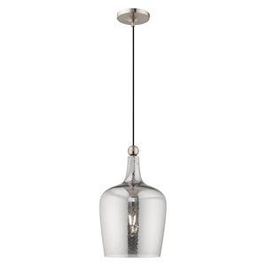 Art Glass - 1 Light Mini Pendant in Coastal Style - 9.25 Inches wide by 18.5 Inches high - 831710