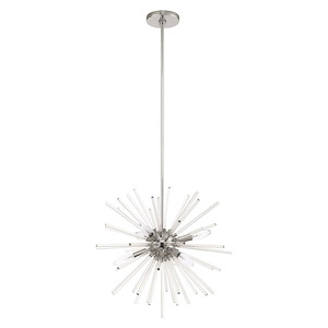Utopia - 6 Light Pendant in Mid Century Modern Style - 20 Inches wide by 25.25 Inches high - 831879