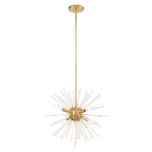 Utopia - 6 Light Pendant in Mid Century Modern Style - 20 Inches wide by 25.25 Inches high - 831879