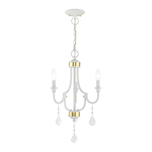 Glendale - 3 Light Mini Chandelier in New Traditional Style - 14 Inches wide by 22.25 Inches high - 831782