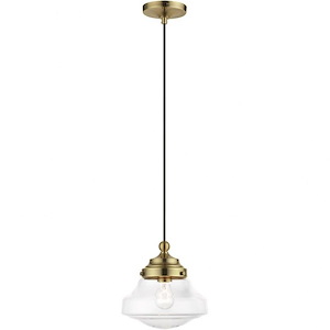 Avondale - 1 Light Mini Pendant In Nautical Style-15 Inches Tall and 9 Inches Wide