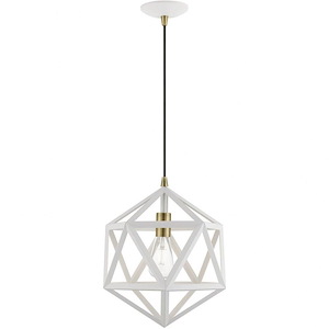 Ashland - 1 Light Pendant In Geometric Style-20.75 Inches Tall and 13 Inches Wide