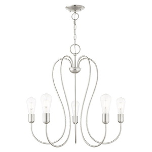 Lucerne - 5 Light Chandelier in New Traditional Style - 24 Inches wide by 25 Inches high - 939507